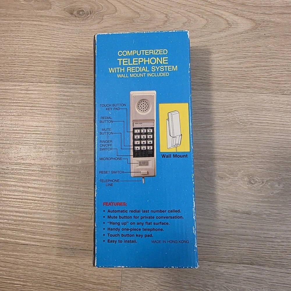 Computer Corded Phone‎ With Redial System Wall Mount Included - Picture 3 of 4